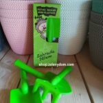 Klobúčik detský do záhrady, zelený