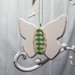 MOTÝLIK, ružový, závesná dekorácia