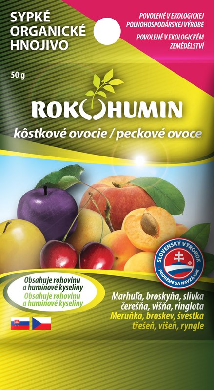 Organické hnojivo-kôstkové ovocie, Rokohumin,50g