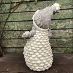 Snehuliak so svietiacou LED guľou v brušku, 51cm